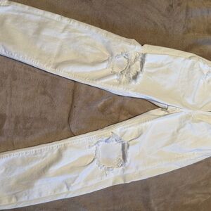 White Distressed Jeans